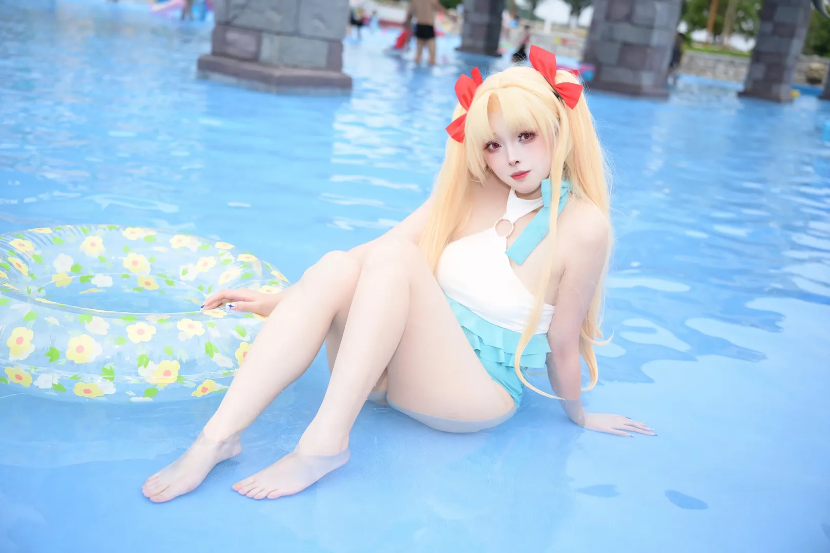Fate/Grand Order, Poolside photoshoot, Eresh cosplay, 2D cosplay daily life, Water park photoshoot - Image 6