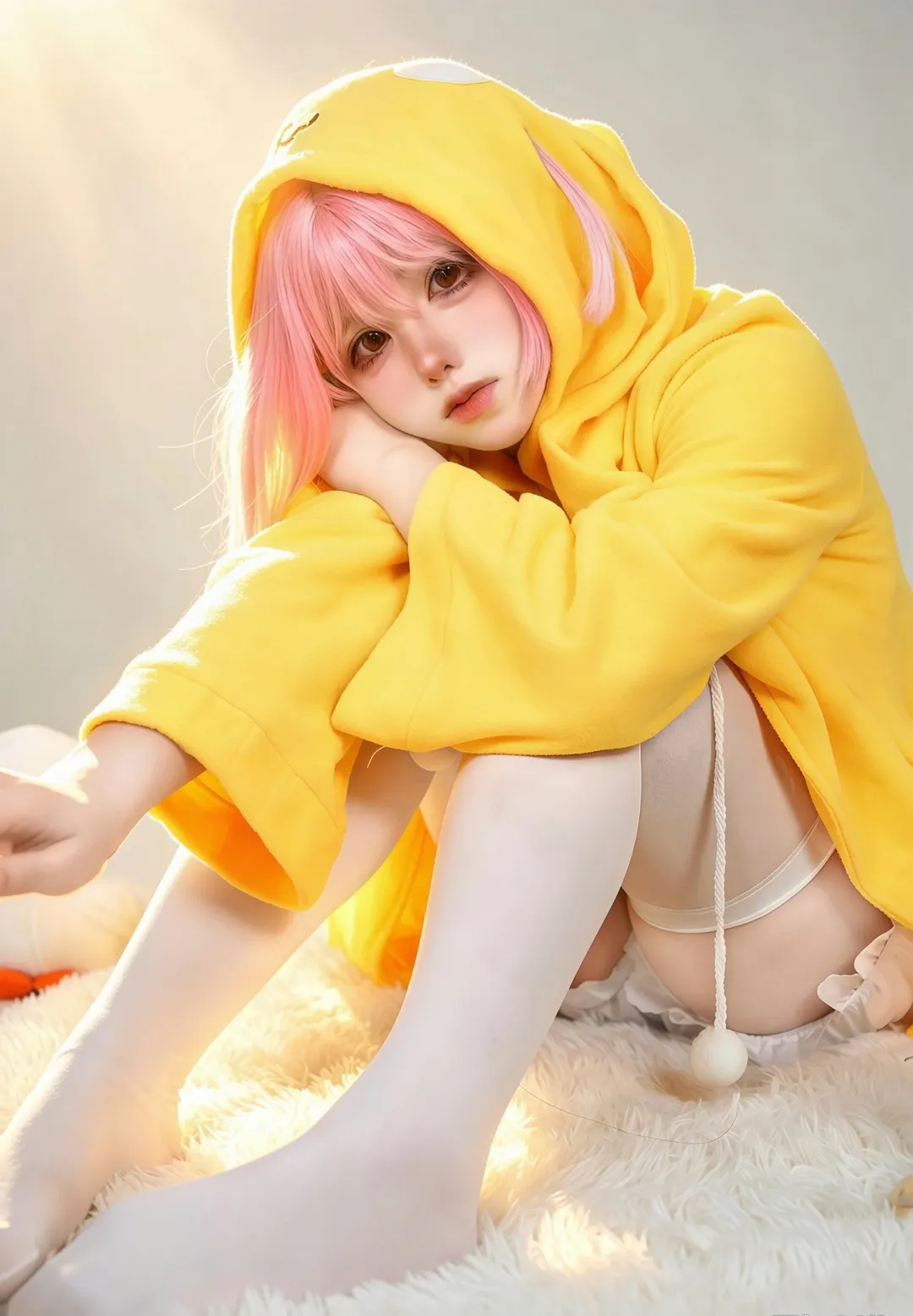アズールレーン, 二次元コスプレ, 雰囲気のある写真, 白ホリ撮影, 卯月 コスプレ - 1枚目