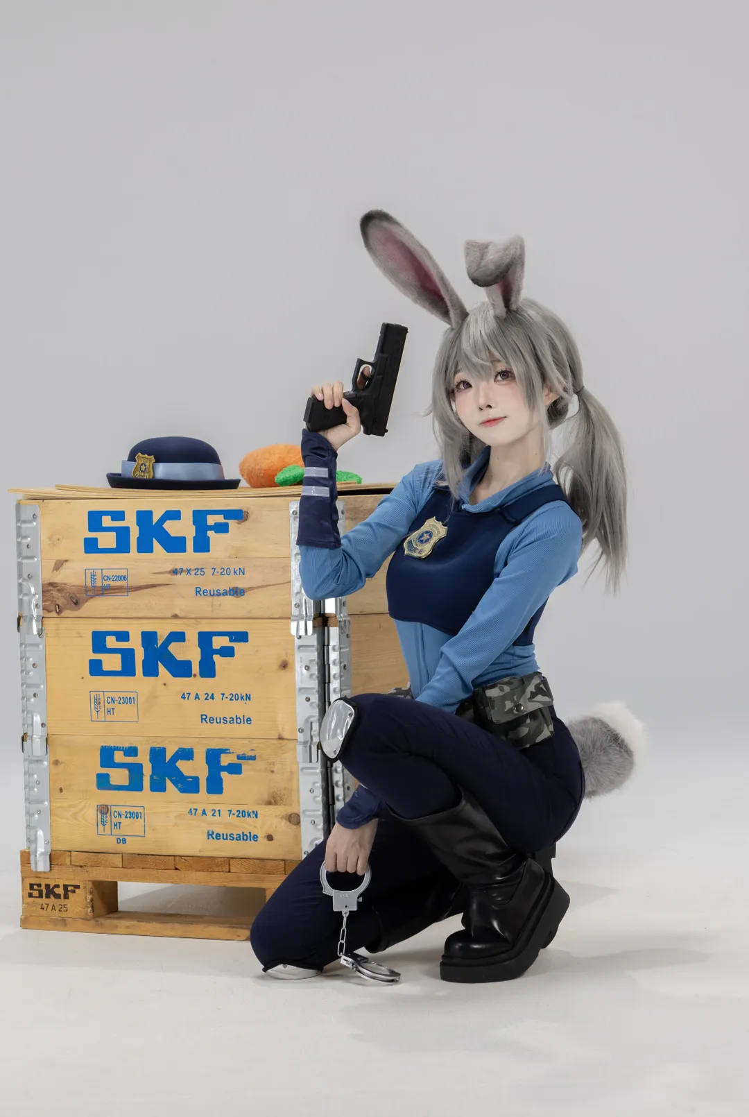 Cosplay photography, White background photography, Judy cosplay, Zootopia, Bunny Cop