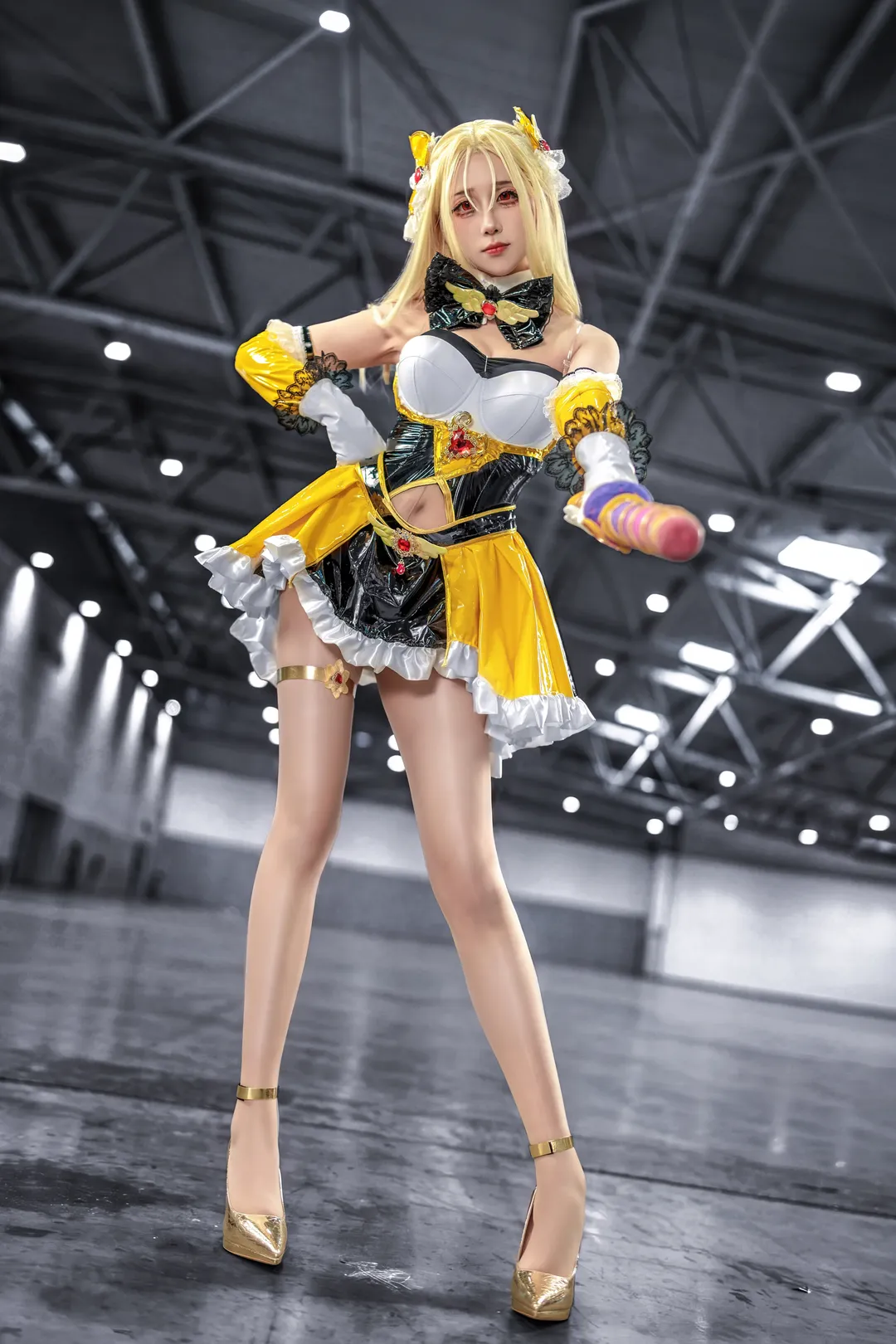 漫展返图, 二次元cosplay, 漆皮穿搭, 棕色尘埃2, ut妈cos