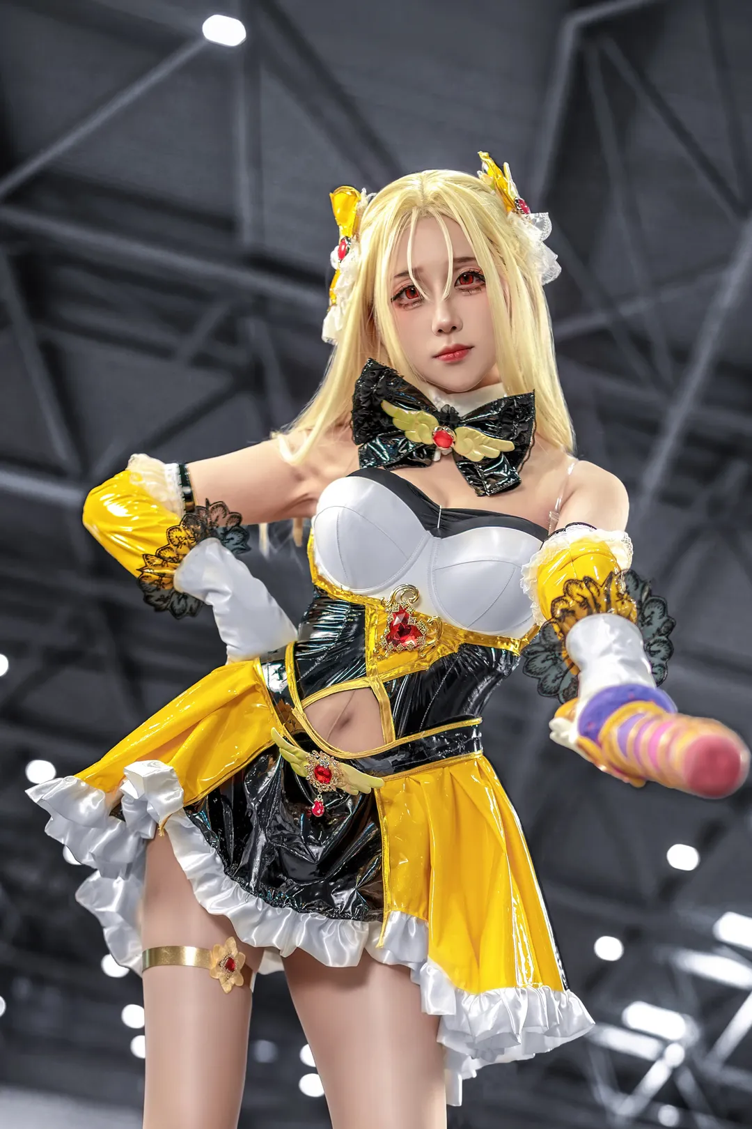 漫展返图, 二次元cosplay, 漆皮穿搭, 棕色尘埃2, ut妈cos - 第2张