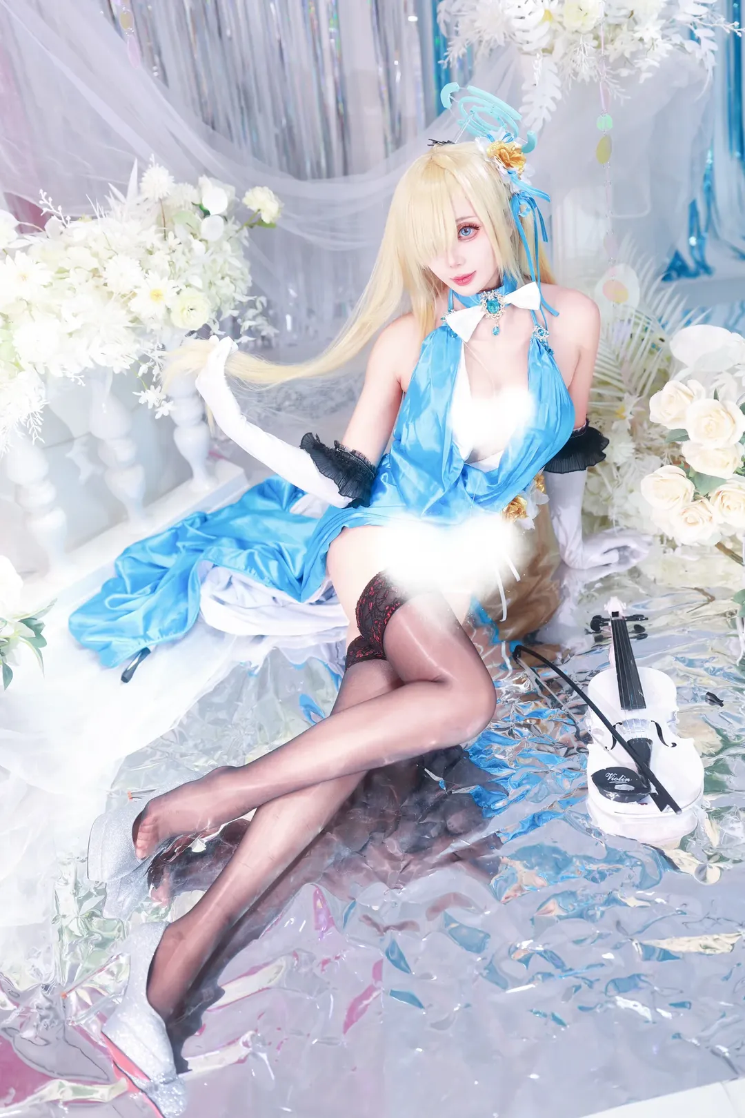 二次元cosplay, 一之濑明日奈cos, Love Live! 虹咲学园学园偶像同好会, 礼服写真, 梦幻拍摄 - 第1张