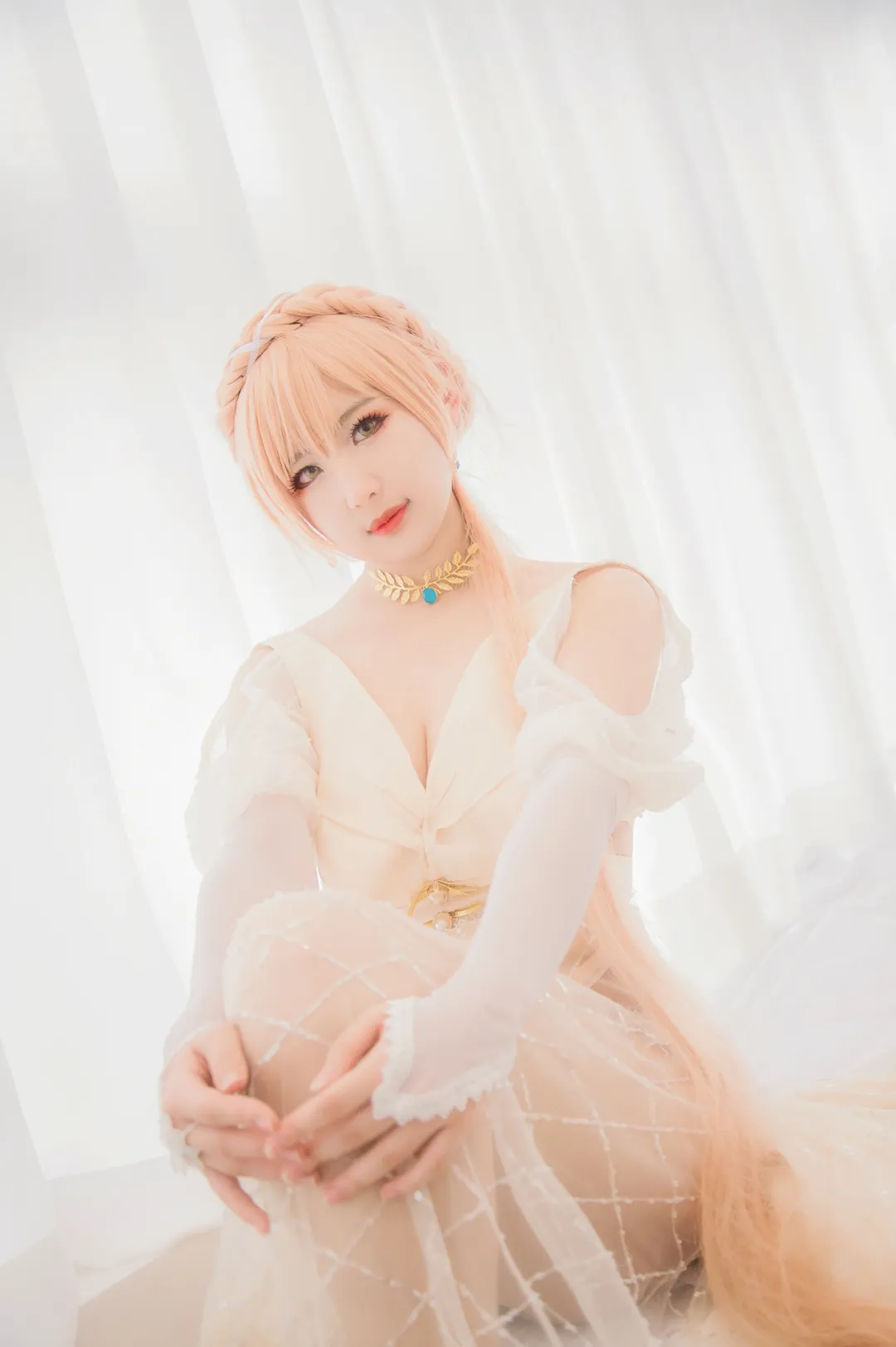 二次元cos正片, 闪电姐cos, 少女前线, 婚纱cosplay, 停服纪念 - 第1张