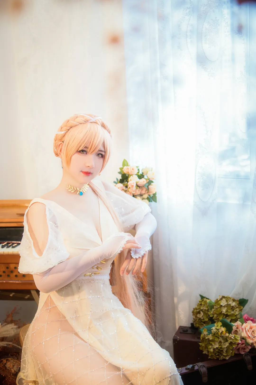 二次元cos正片, 闪电姐cos, 少女前线, 婚纱cosplay, 停服纪念 - 第2张