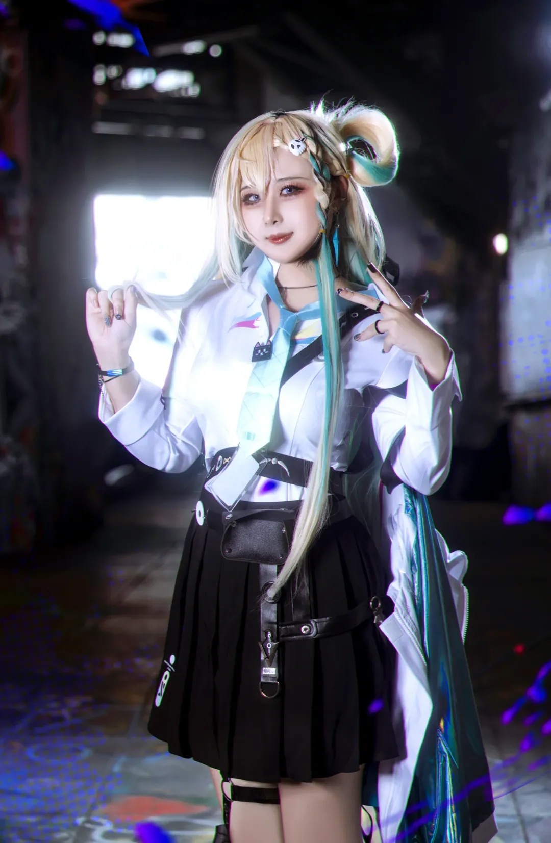 鳴潮, コスプレ, リンネ コスプレ, サイバーY3K, ストリートグラフィティ - 2枚目