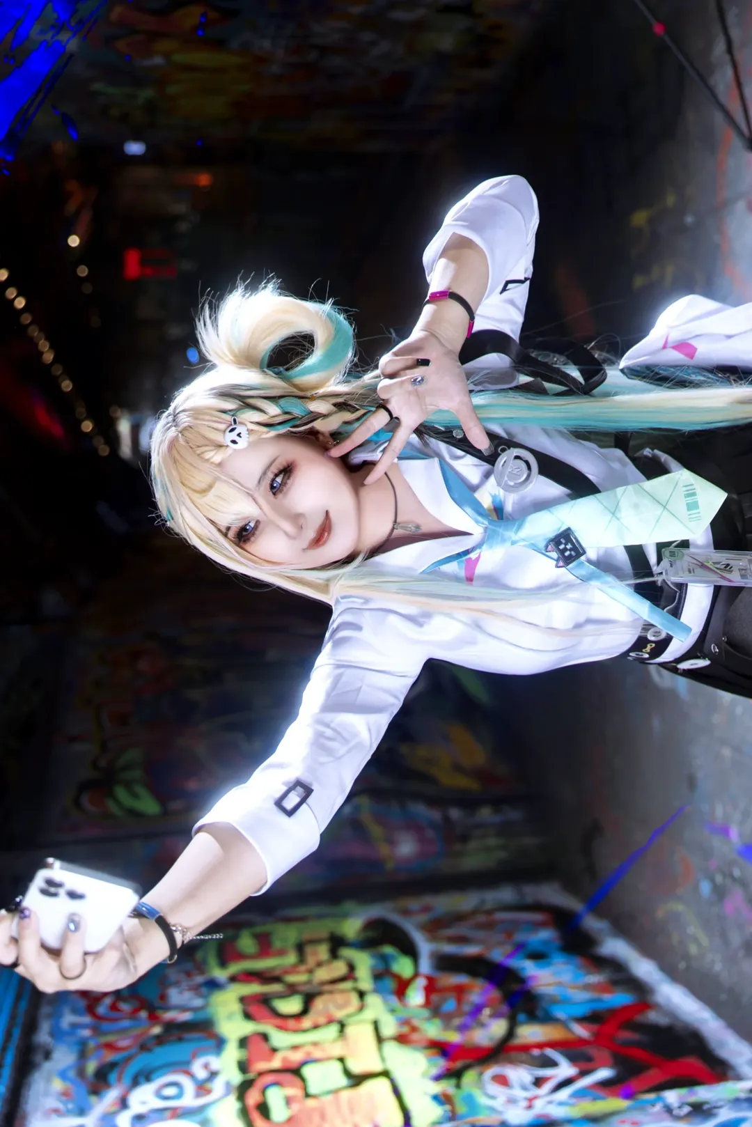 鳴潮, コスプレ, リンネ コスプレ, サイバーY3K, ストリートグラフィティ - 3枚目