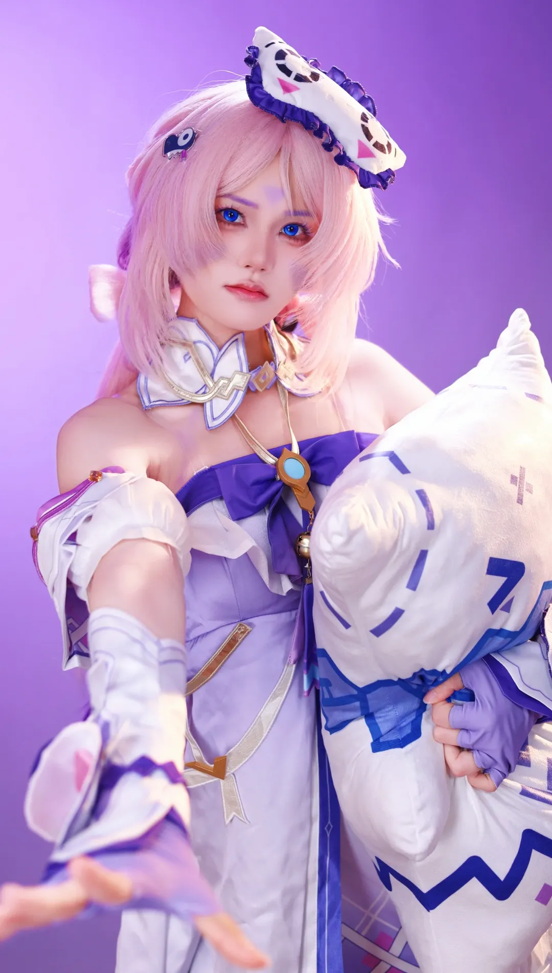 Genshin Impact, Citlali cosplay, Cosplay photography, Home style, Pink hair - Image 11