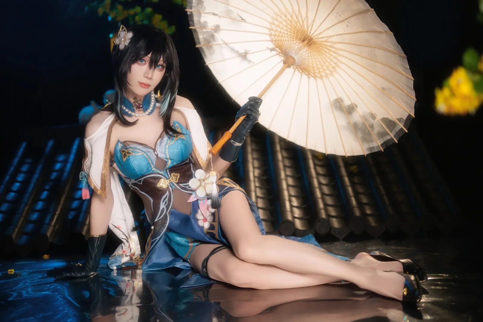 Traditional style cosplay, Chinese aesthetics, Ruan Mei cosplay, Chinese-style girl, Portrait photography