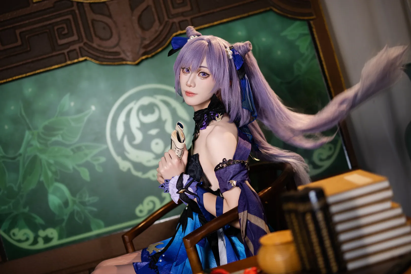 角色扮演, 原神, 二次元摄影, 刻晴cos, cosplay正片 - 第1张