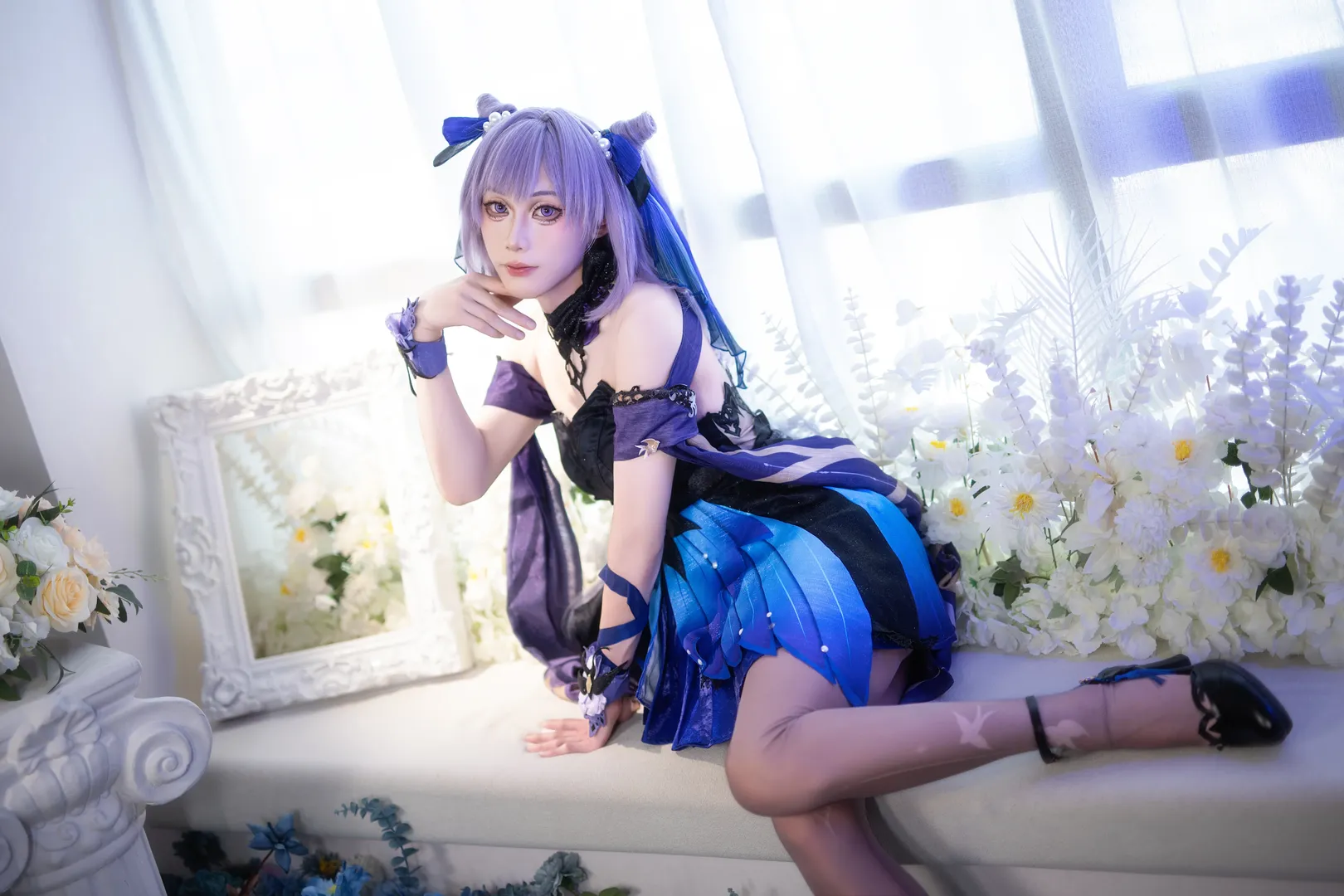 角色扮演, 原神, 二次元摄影, 刻晴cos, cosplay正片
