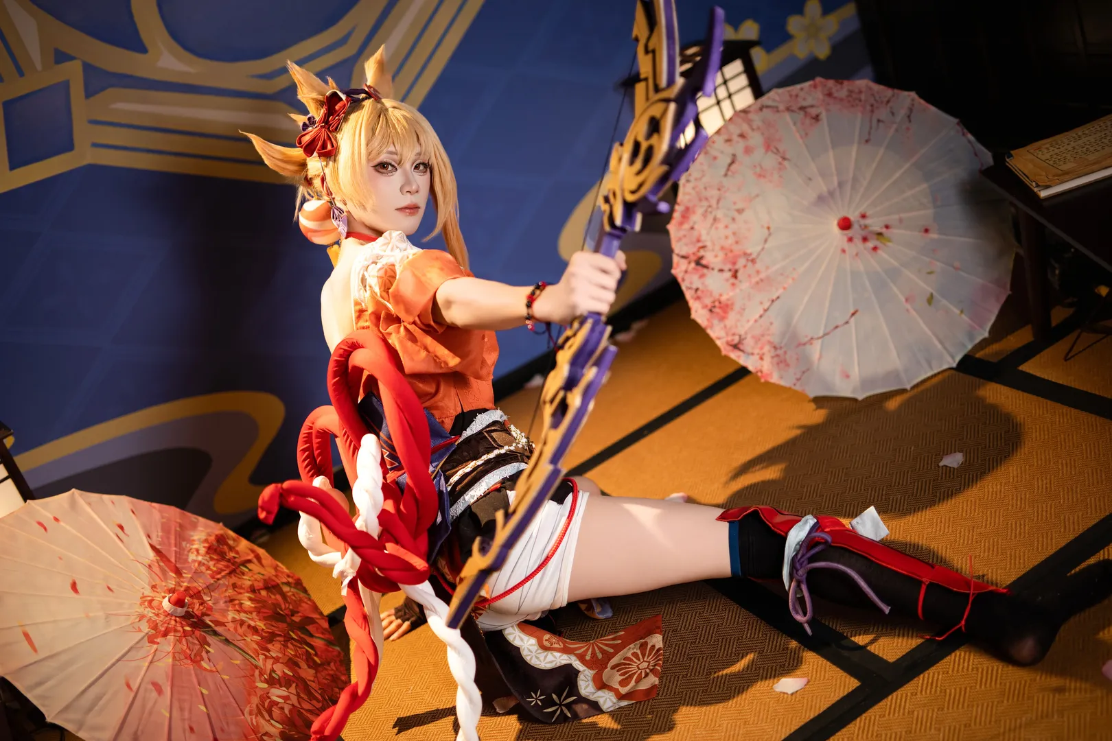 原神, 和风摄影, cosplay服装, 宵宫cos, 动漫角色扮演 - 第2张