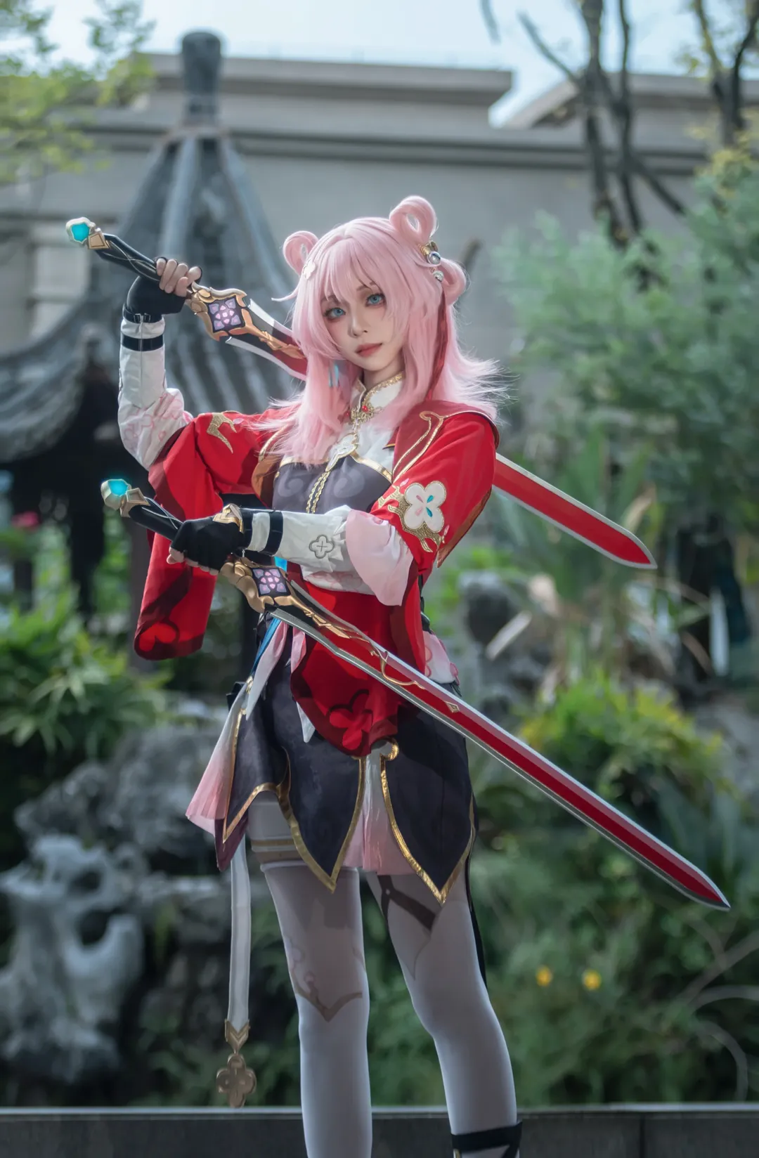 Honkai: Star Rail, March 7th cosplay, March 7th (The Hunt), Xianzhou cosplay, Dual blades styling - Image 2