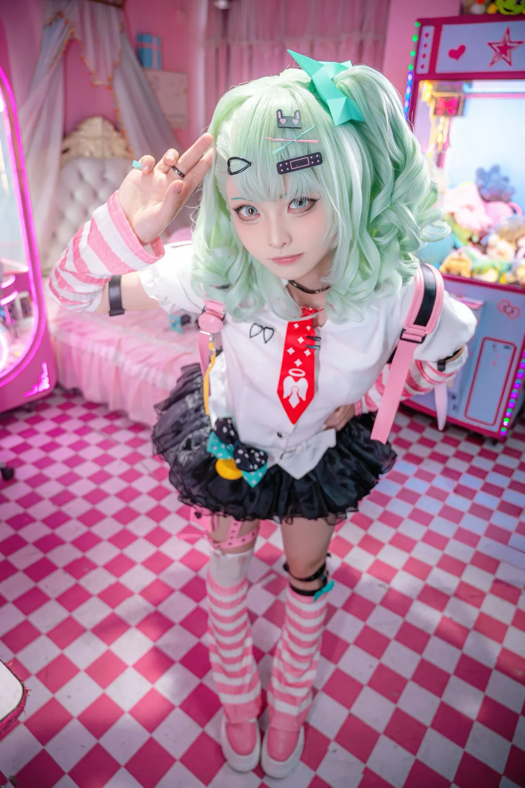 绝区零, 二次元少女, 千夏cos, cosplay写真, 粉色系穿搭 - 第4张
