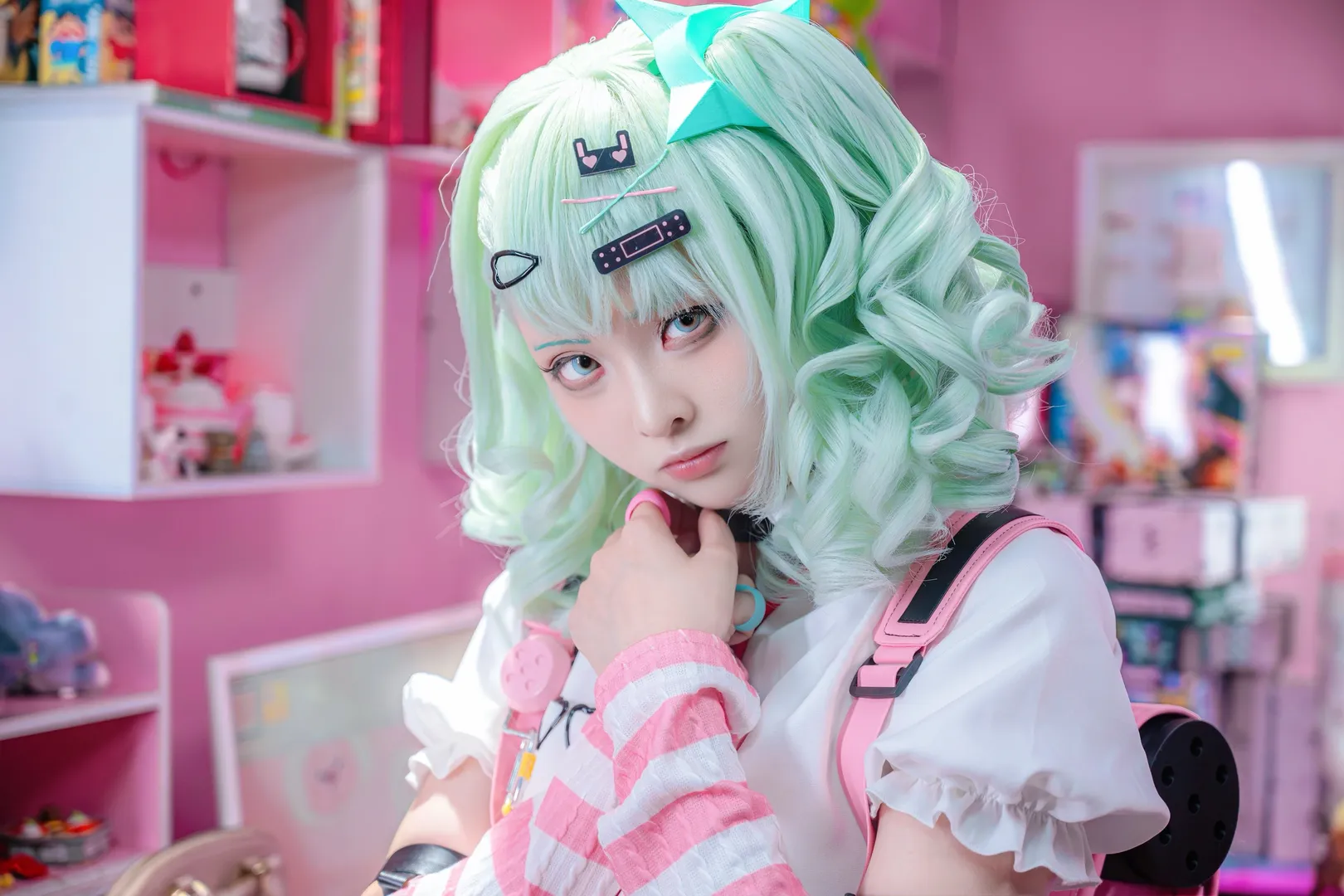 绝区零, 二次元少女, 千夏cos, cosplay写真, 粉色系穿搭 - 第5张