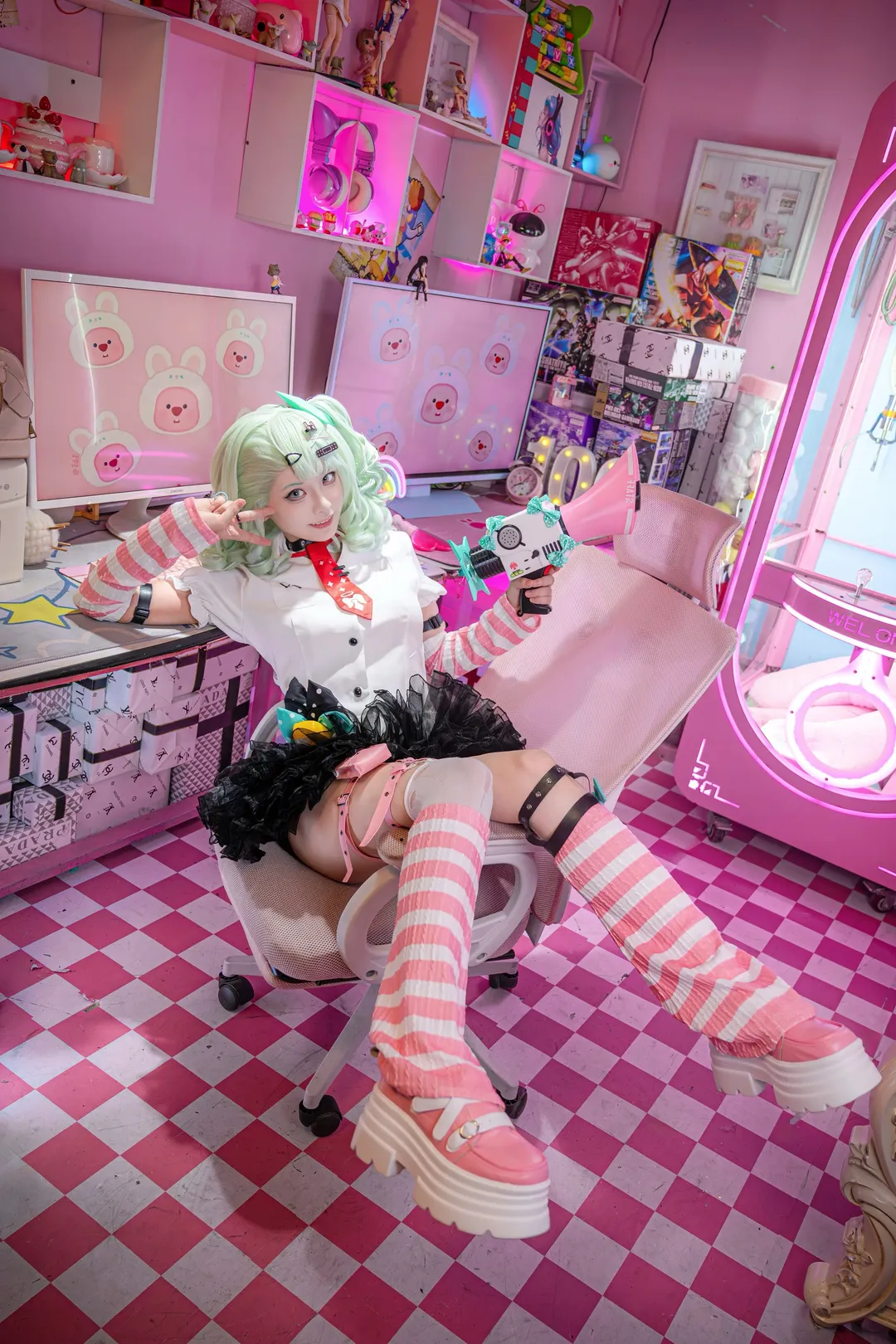 绝区零, 二次元少女, 千夏cos, cosplay写真, 粉色系穿搭 - 第7张
