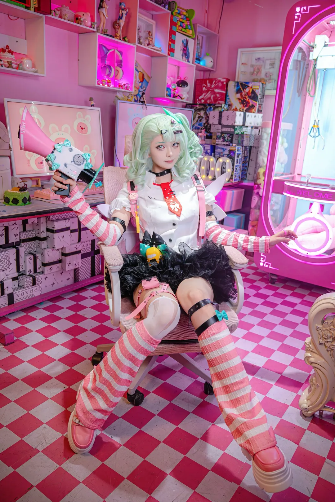 绝区零, 二次元少女, 千夏cos, cosplay写真, 粉色系穿搭 - 第8张