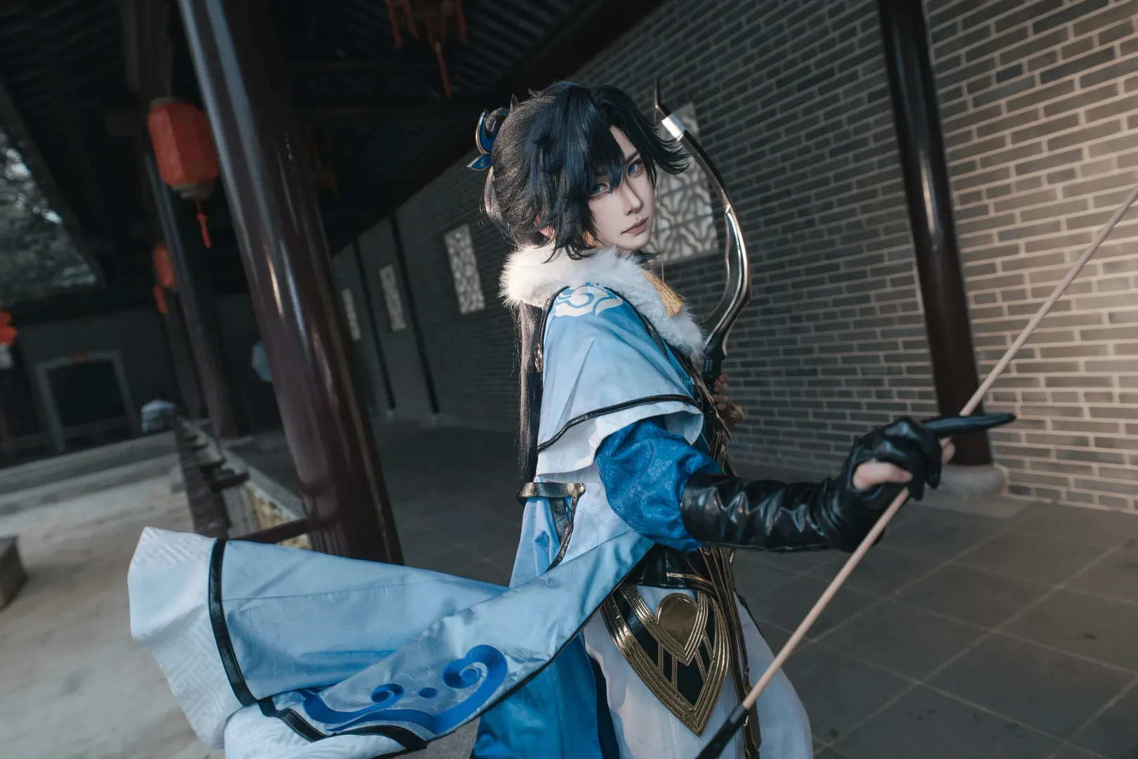王者荣耀, 古风cosplay, Cosplay摄影, 孙权cos, 古风武器造型 - 第1张