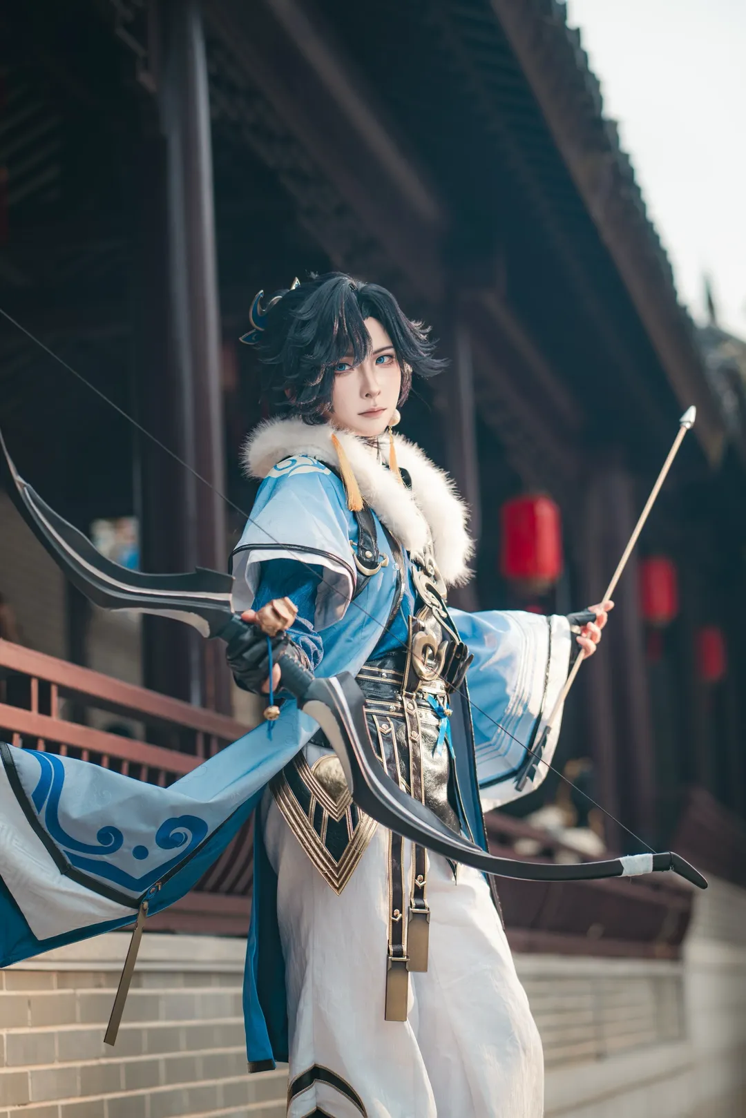王者荣耀, 古风cosplay, Cosplay摄影, 孙权cos, 古风武器造型 - 第2张