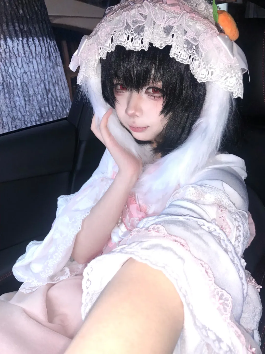 东方project, 二次元cosplay, 因幡帝cos, 蕾丝洋装, 兔耳萌妹 - 第1张