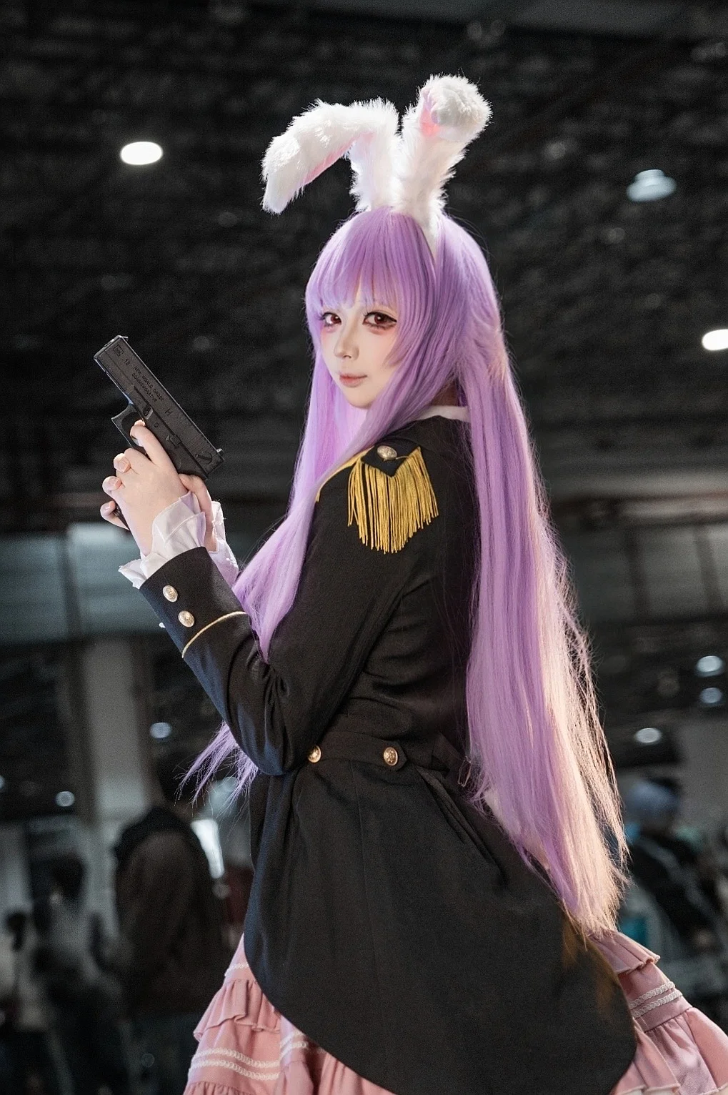 东方project, 漫展场照, 铃仙cos, cosplay摄影, 紫发红瞳 - 第1张
