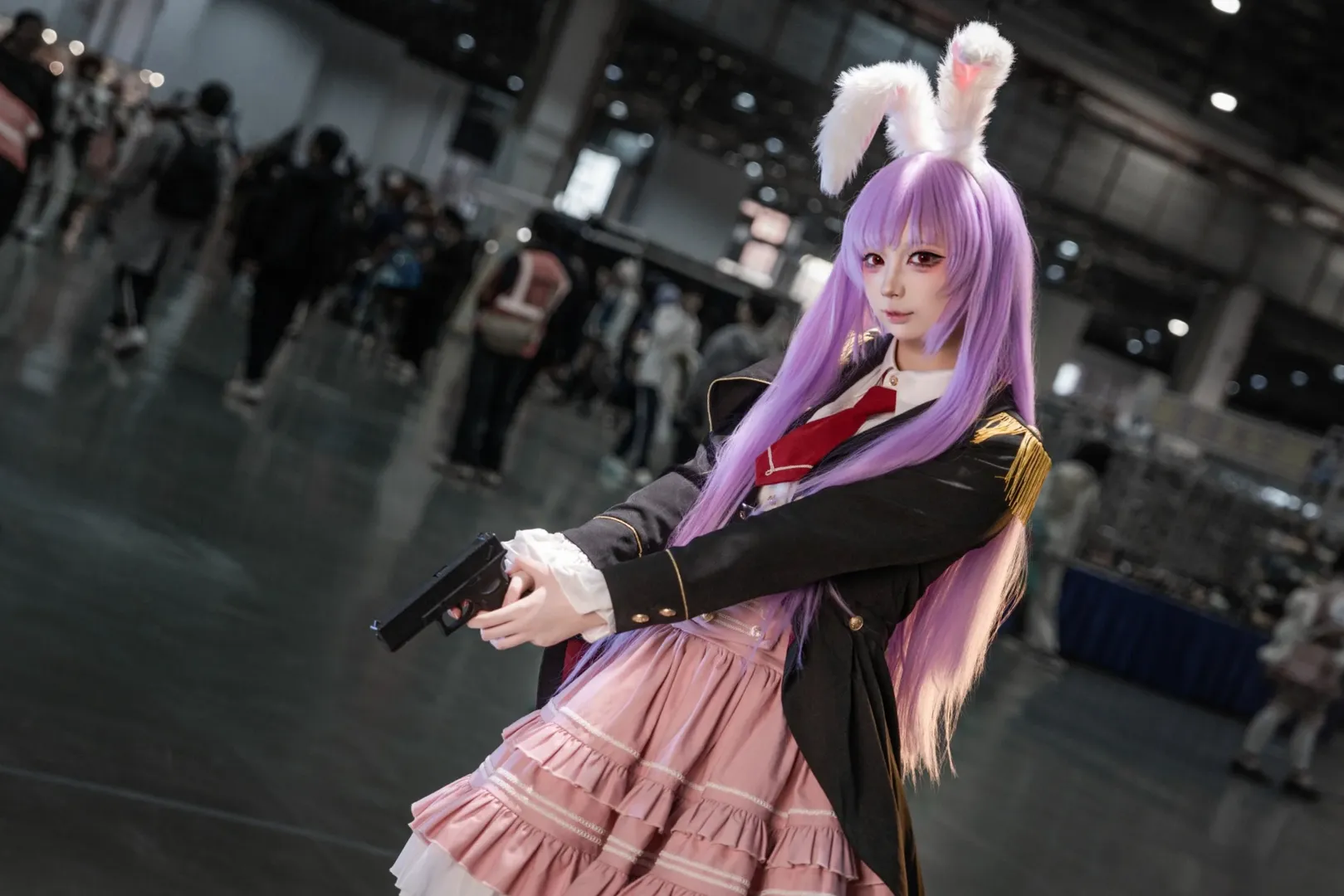 东方project, 漫展场照, 铃仙cos, cosplay摄影, 紫发红瞳 - 第4张