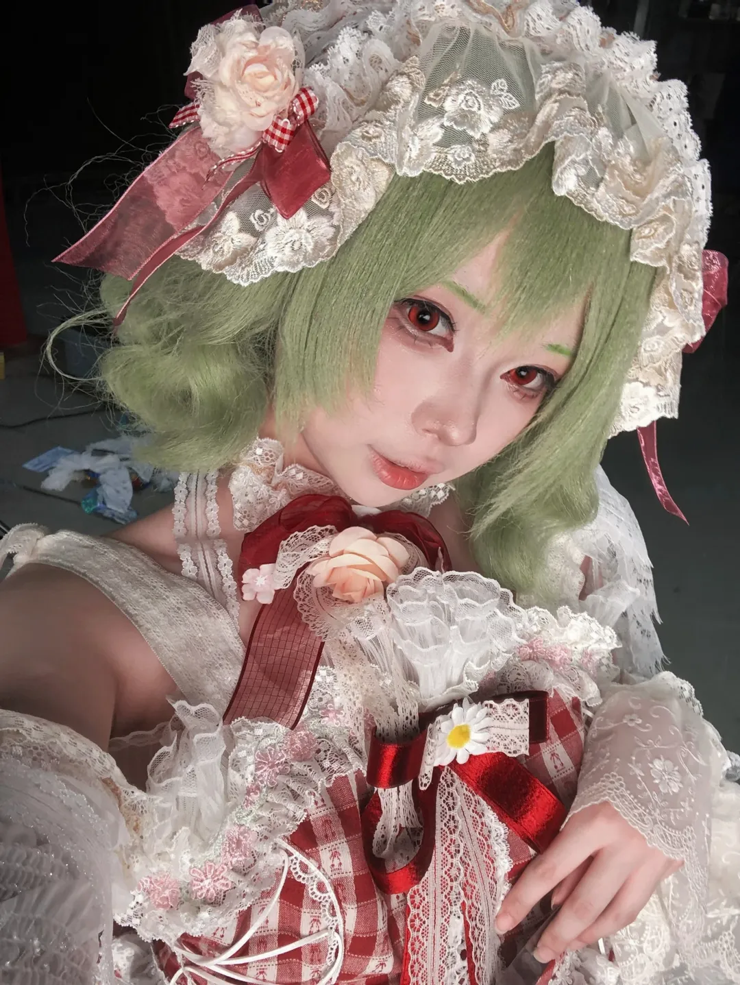 东方project, 绿发cosplay, 车万cosplay, 风见幽香cos, 洛丽塔装扮 - 第2张