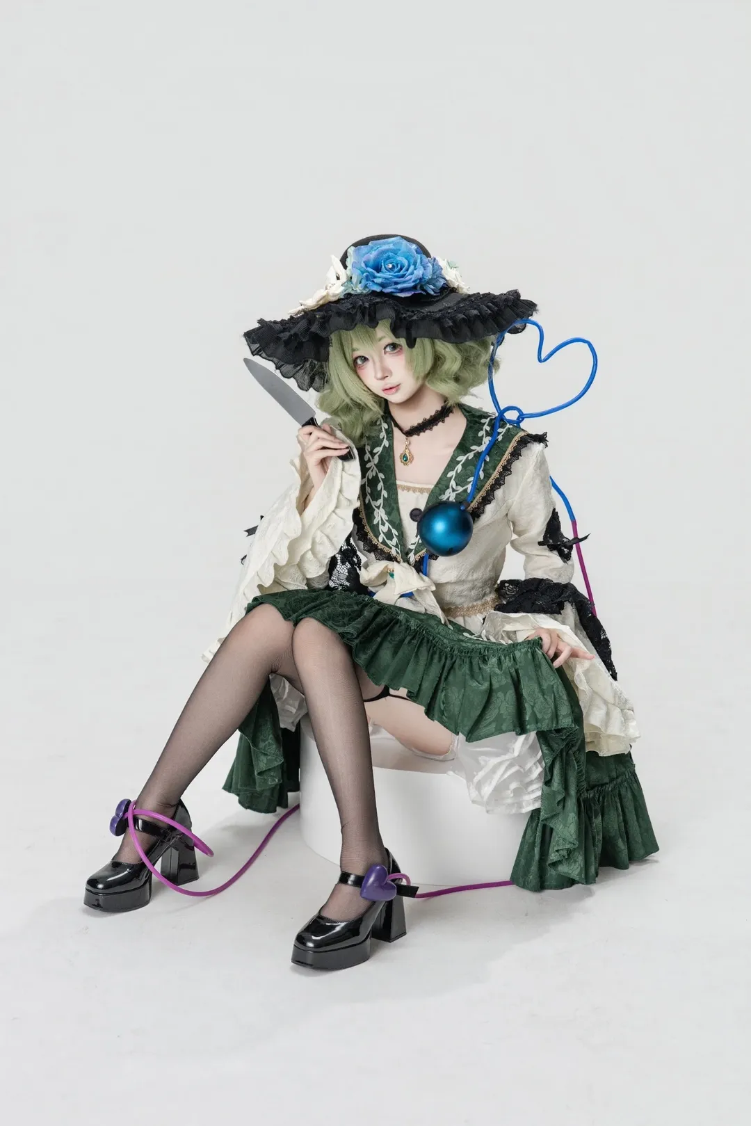 东方project, cosplay动作参考, 古明地恋cos, 棚拍正片, 二次元角色扮演 - 第2张