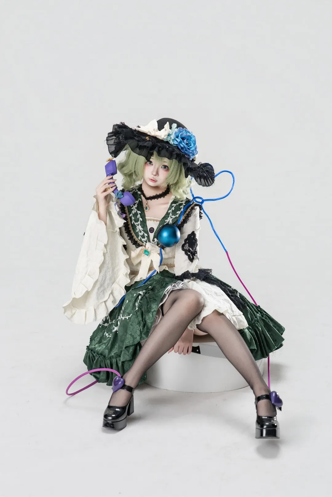 东方project, cosplay动作参考, 古明地恋cos, 棚拍正片, 二次元角色扮演 - 第4张