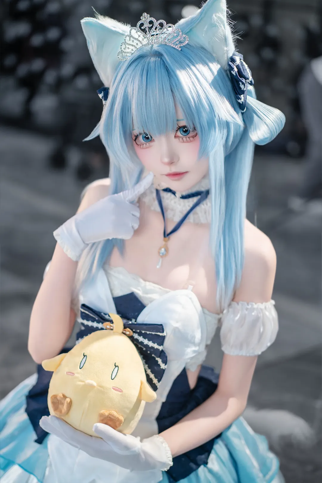 碧蓝航线, 场照, 凉波cos, cosplay摄影, 蓝发猫耳