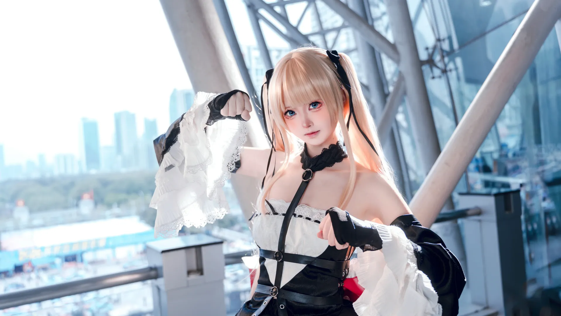 双马尾, 异色瞳, 玛丽罗斯cos, 死或生, DOAcosplay - 第2张