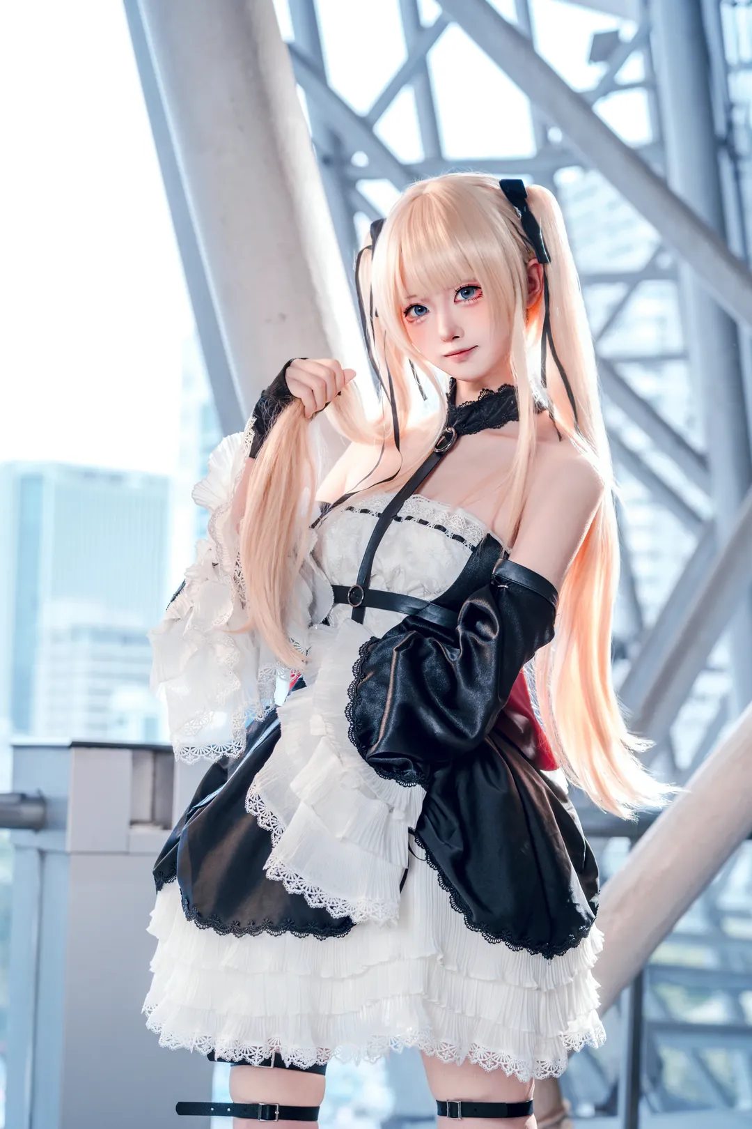 双马尾, 异色瞳, 玛丽罗斯cos, 死或生, DOAcosplay - 第3张