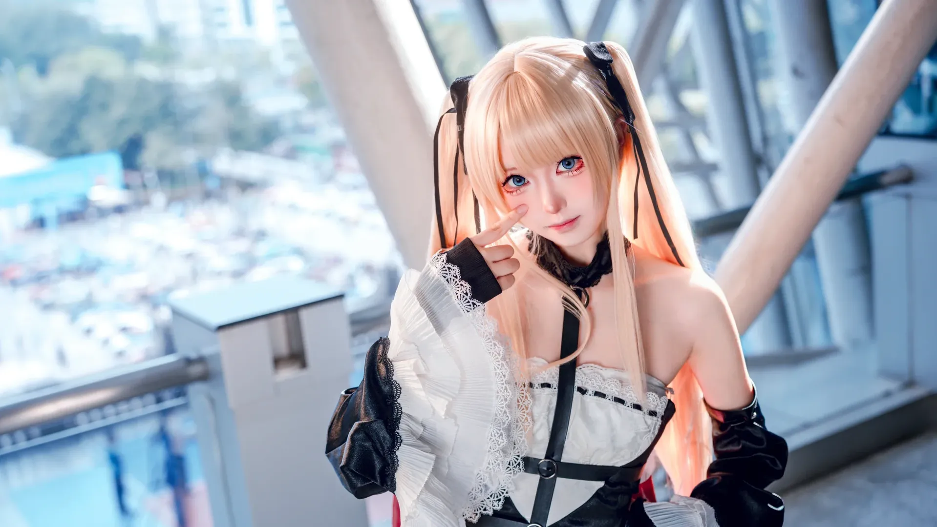 双马尾, 异色瞳, 玛丽罗斯cos, 死或生, DOAcosplay - 第4张
