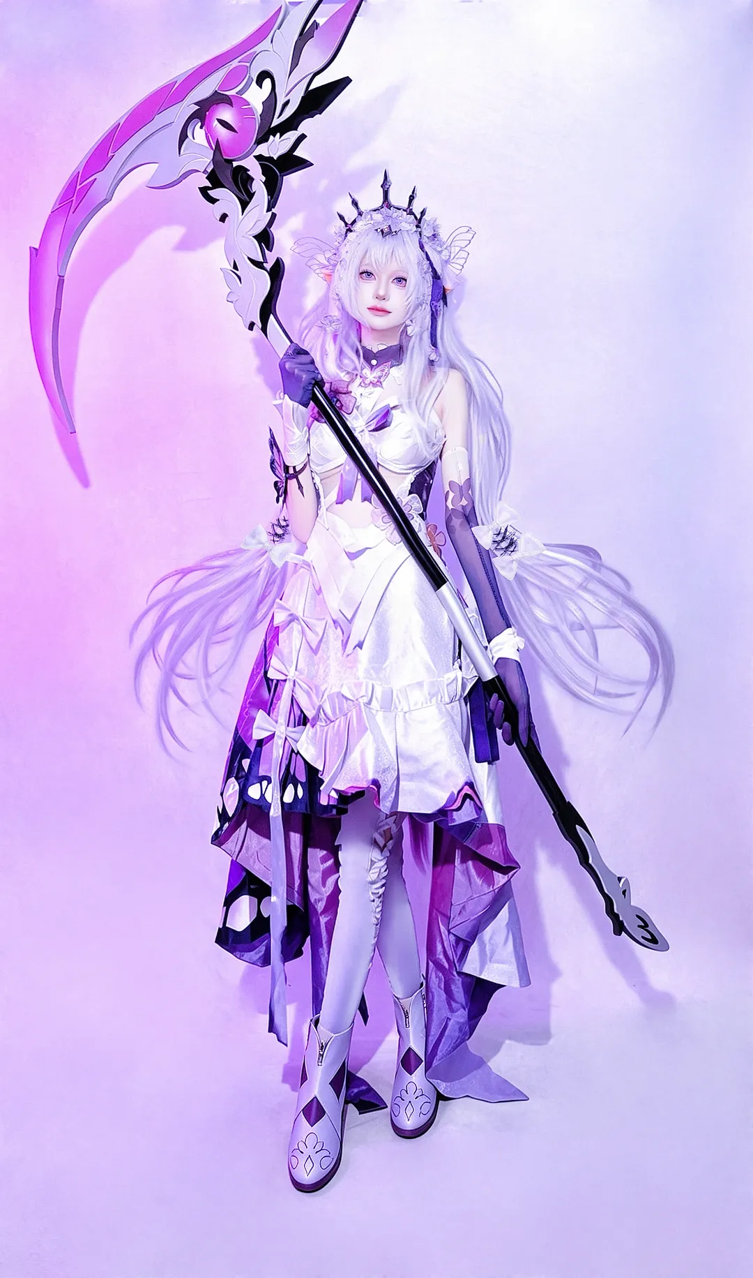二次元, 星穹铁道, 遐蝶cos, cosplay摄影, 道具镰刀 - 第2张