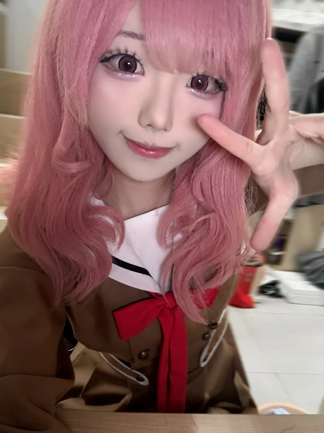 二次元装扮, 粉色假发, BanG Dream!, 水手服cos, 丸山彩cos