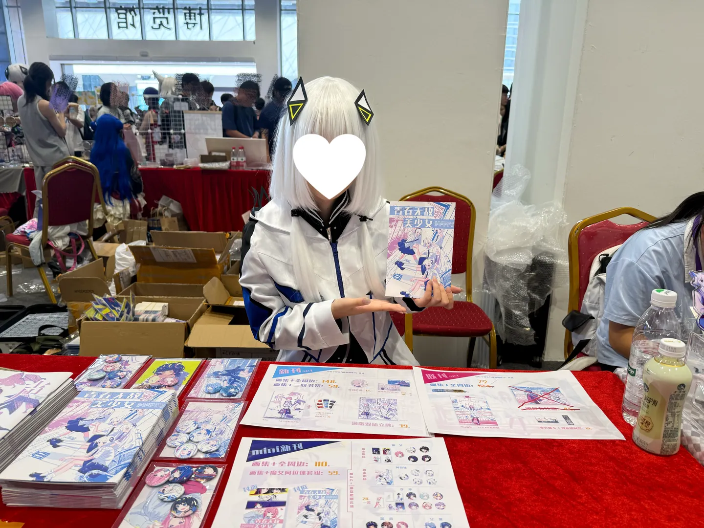 漫展cosplay, 可不cos, 神椿, 广州神椿only, 银白发造型 - 第2张