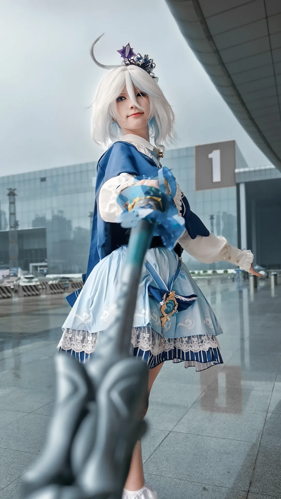 原神, 漫展返图, 芙宁娜cos, 二次元cos, 蓝色系cosplay - 第3张