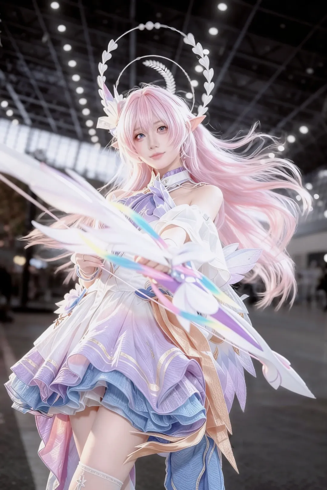 キュレネ コスプレ, 崩壊：スターレイル, 二次元コスプレ, アニメイベント会場, エルフ風