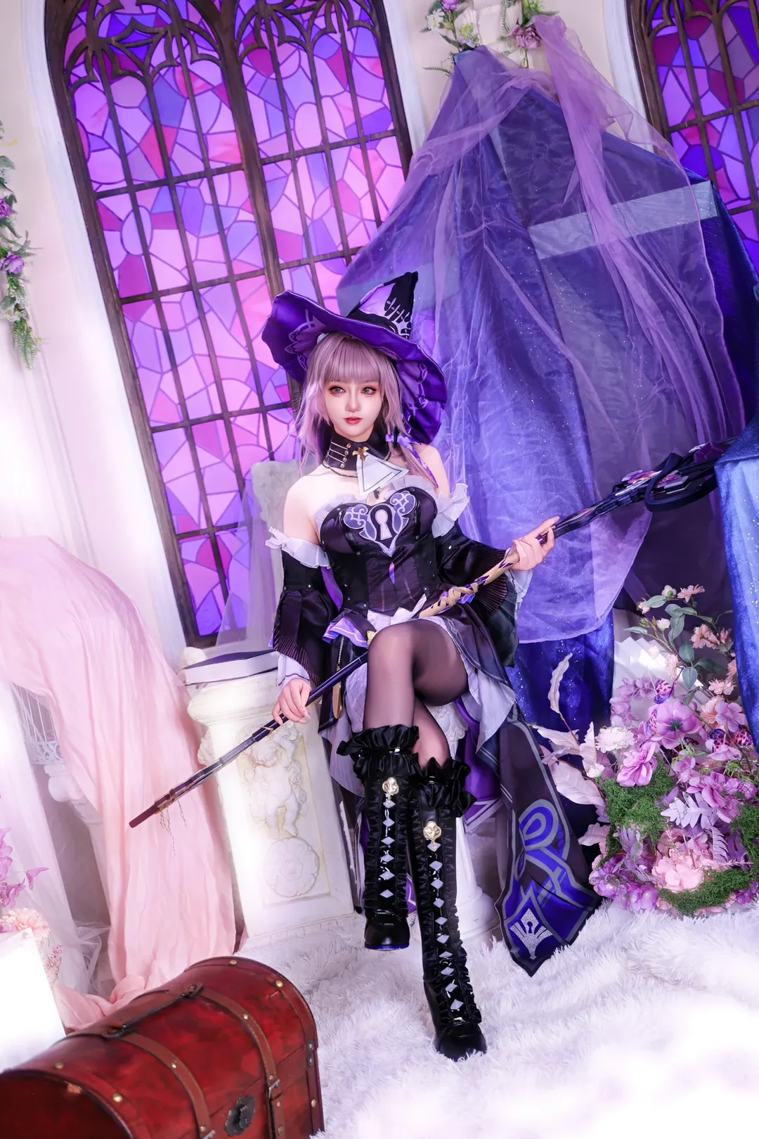 二次元摄影, 崩坏星穹铁道, 游戏角色还原, 大黑塔cos, cosplay正片 - 第2张