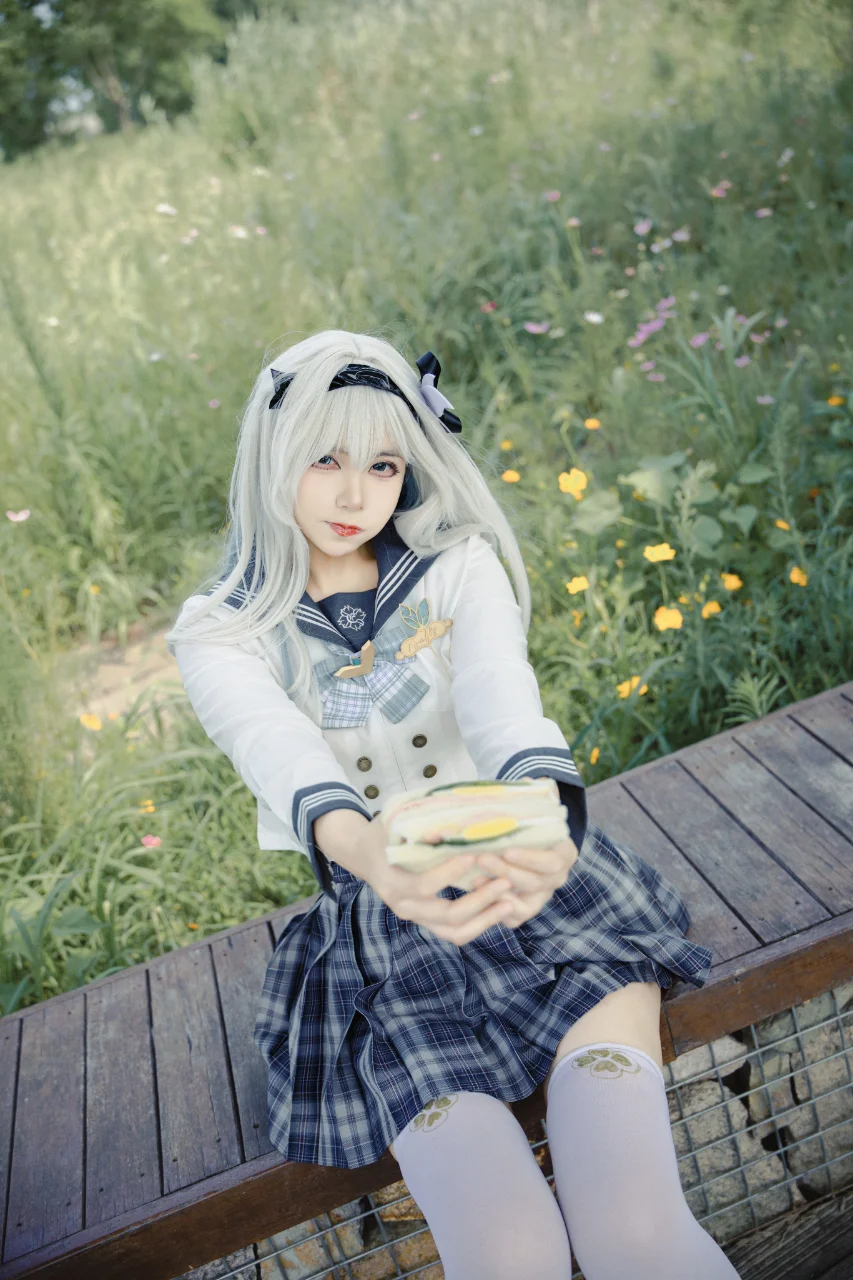 崩坏星穹铁道, 夏日花海, 流萤cos, cosplay正片, 户外人像摄影