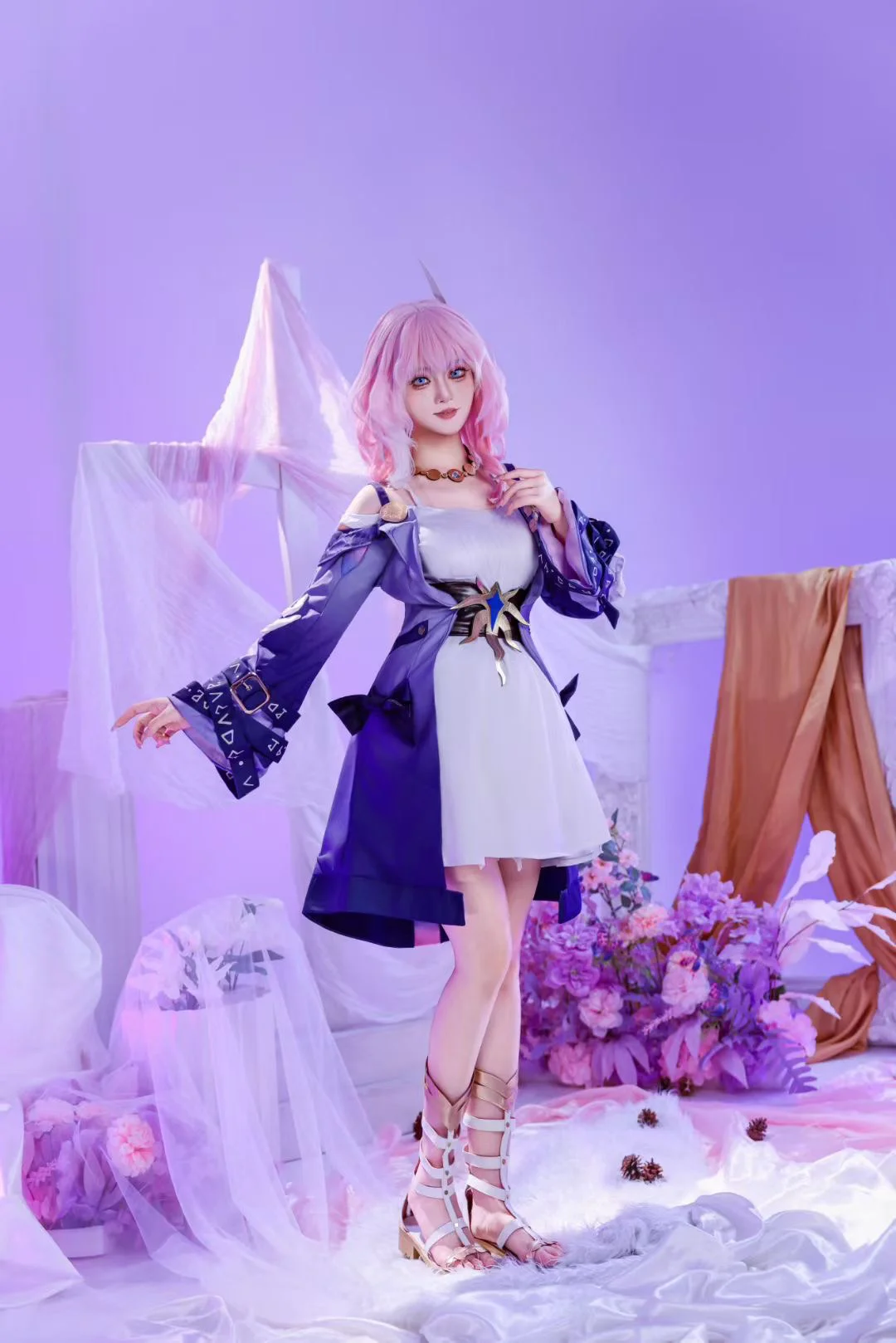 二次元少女, 昔漣cos, 崩壞星穹鐵道, cosplay正片, 夢幻人像