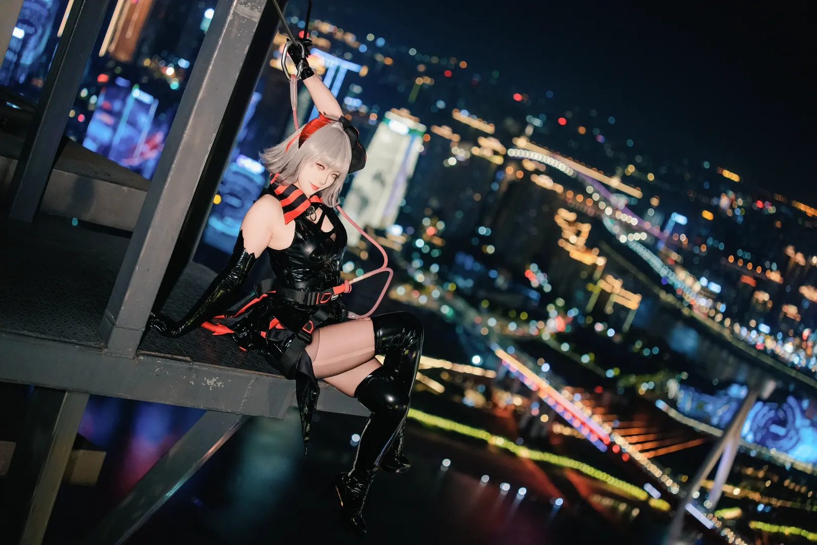明日方舟, 重慶夜景, Wcos, 漆皮cosplay, 高空拍攝 - 第2張
