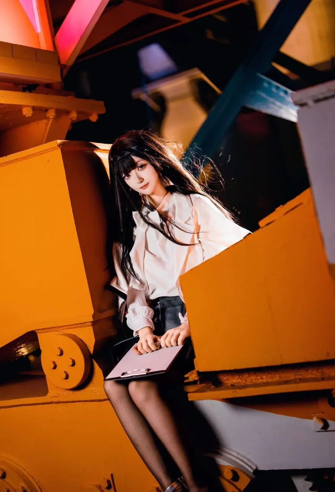 二次元攝影, 明日方舟, cosplay正片, 普瑞賽斯cos, 工業風人像