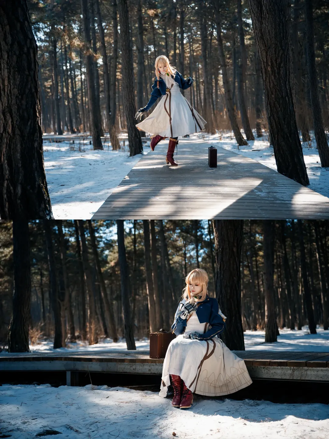 Snowscape photography, Violet Evergarden cosplay, Violet Evergarden, Changchun location shoot, Nikon Z6 III portrait - Image 1