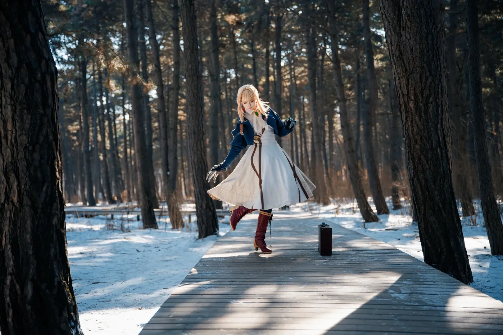 Snowscape photography, Violet Evergarden cosplay, Violet Evergarden, Changchun location shoot, Nikon Z6 III portrait - Image 3