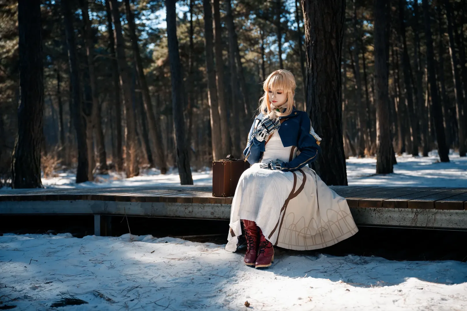 Snowscape photography, Violet Evergarden cosplay, Violet Evergarden, Changchun location shoot, Nikon Z6 III portrait - Image 4