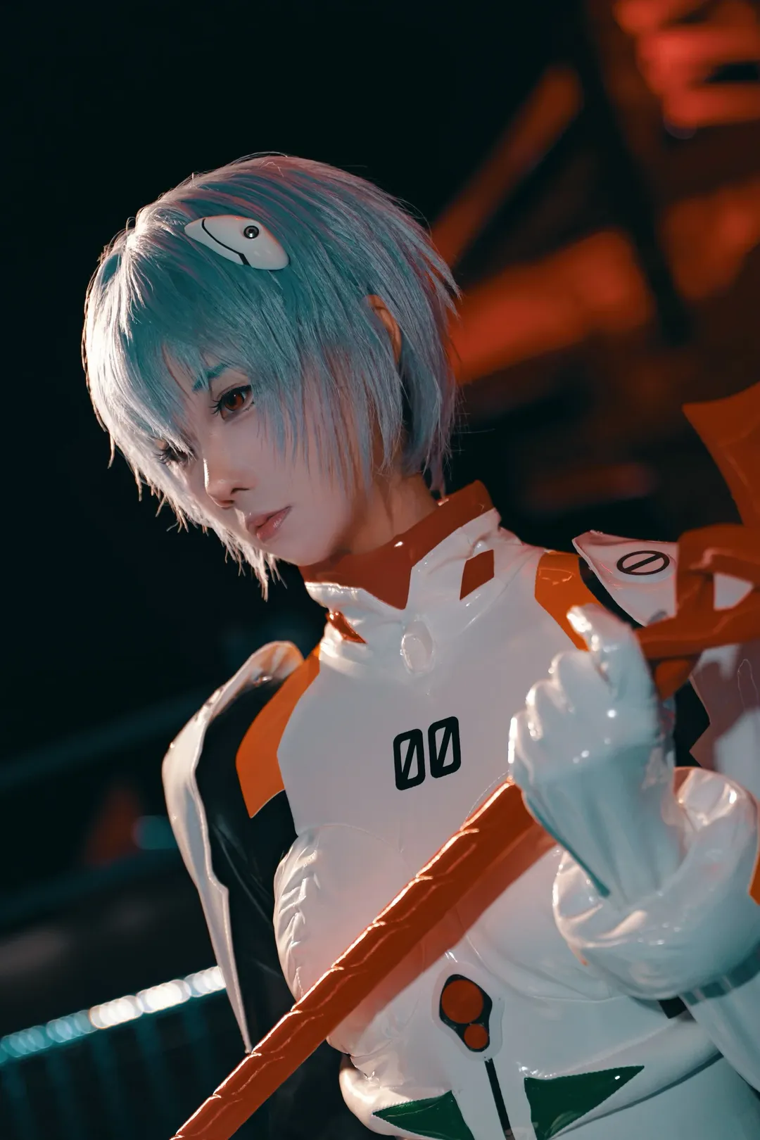绫波丽cos, 新世纪福音战士, cosplay正片, 二次元机甲风, 动漫角色仿妆