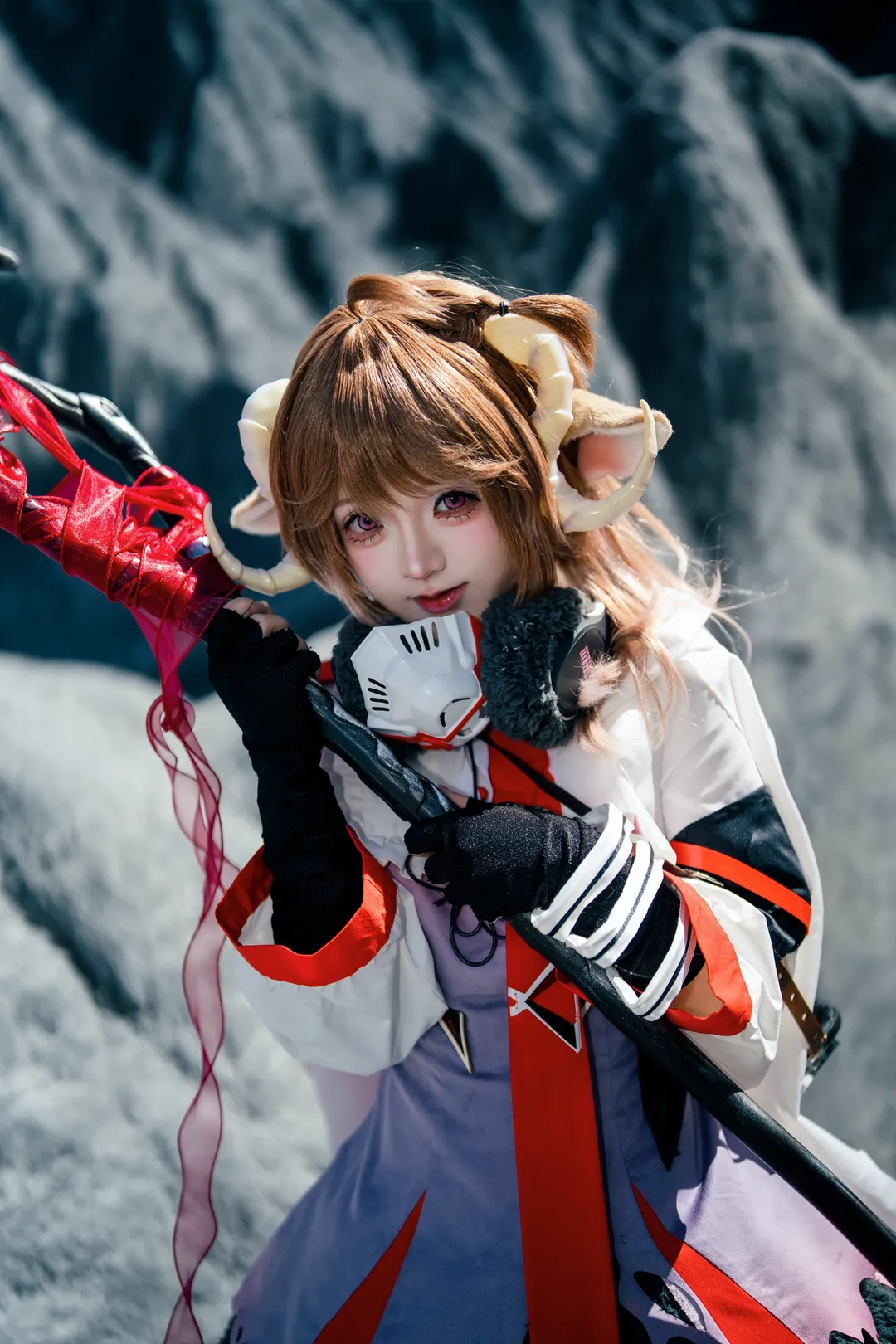 明日方舟, 户外cos, 艾雅法拉cos, 兽耳少女, 墨石公园 - 第3张