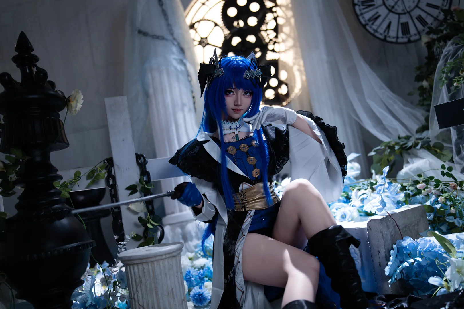 明日方舟, cosplay攝影, 莫斯提馬cos, 幻語樂痕, 哥特風妝容
