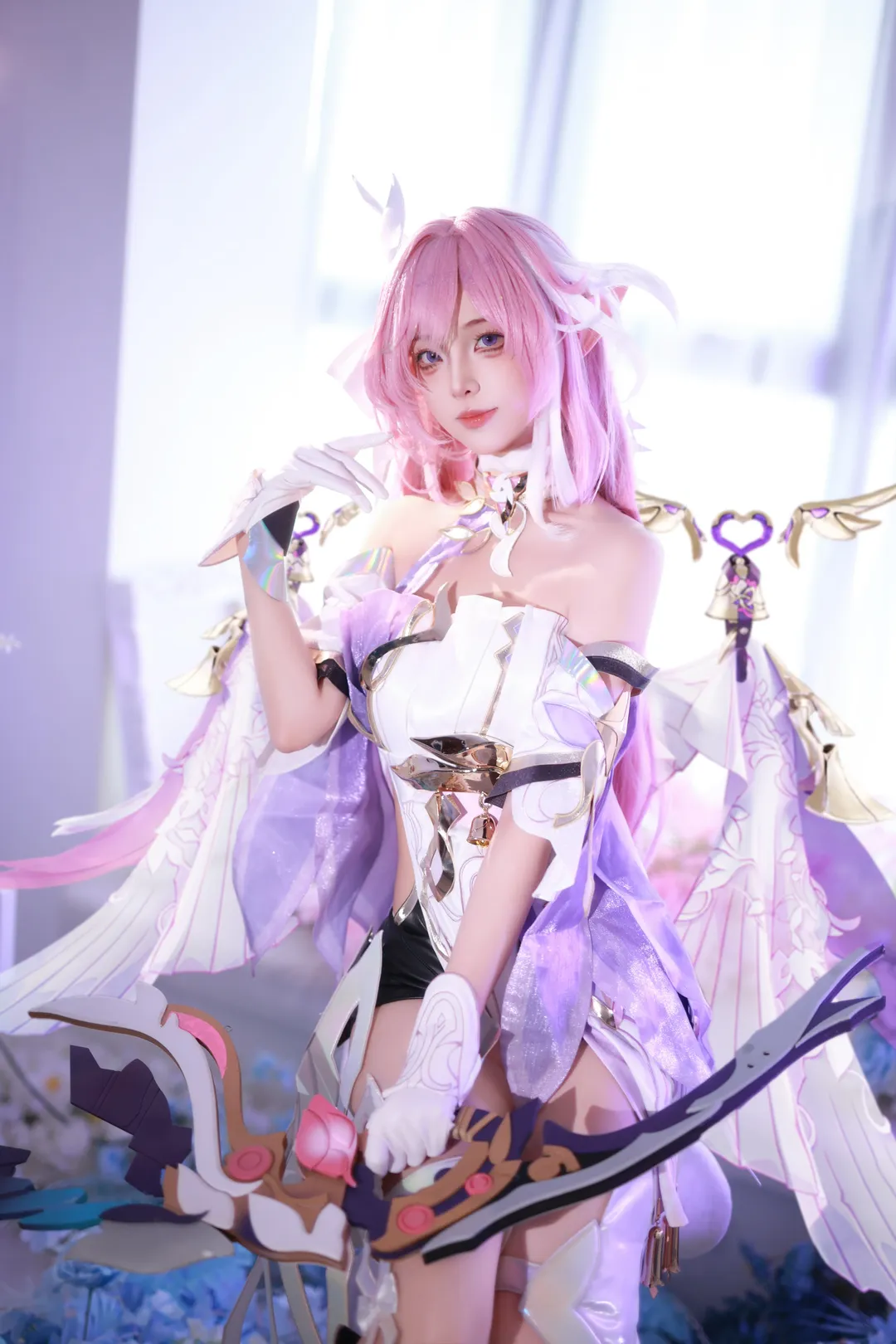 爱莉希雅cos, 崩坏3, cosplay, 人之律者, 生日正片 - 第5张