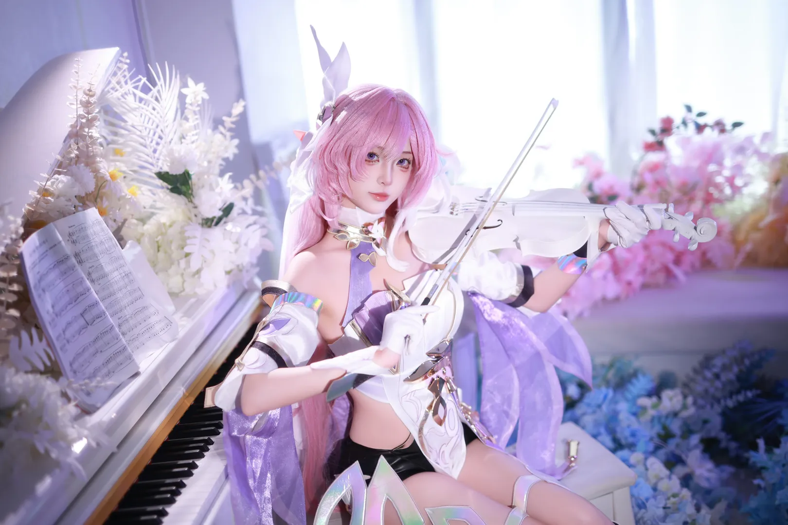 爱莉希雅cos, 崩坏3, cosplay, 人之律者, 生日正片 - 第6张